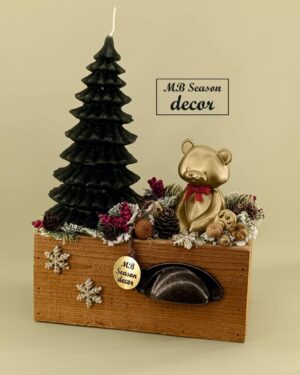 Arany macis fiókos dekoráció