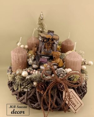 Taxizó macis adventi koszorú