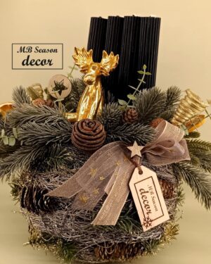 Elegáns adventi gömb "koszorú"